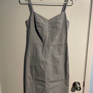 Banana Republic Gray Midi Dress
